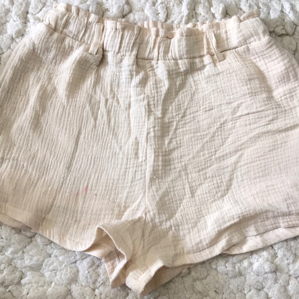 Cream Shorts